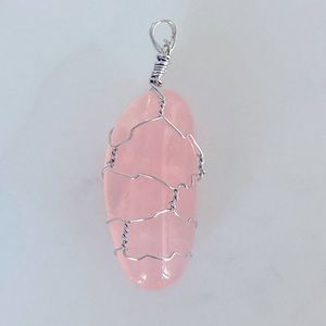 Wire wrapped crystal